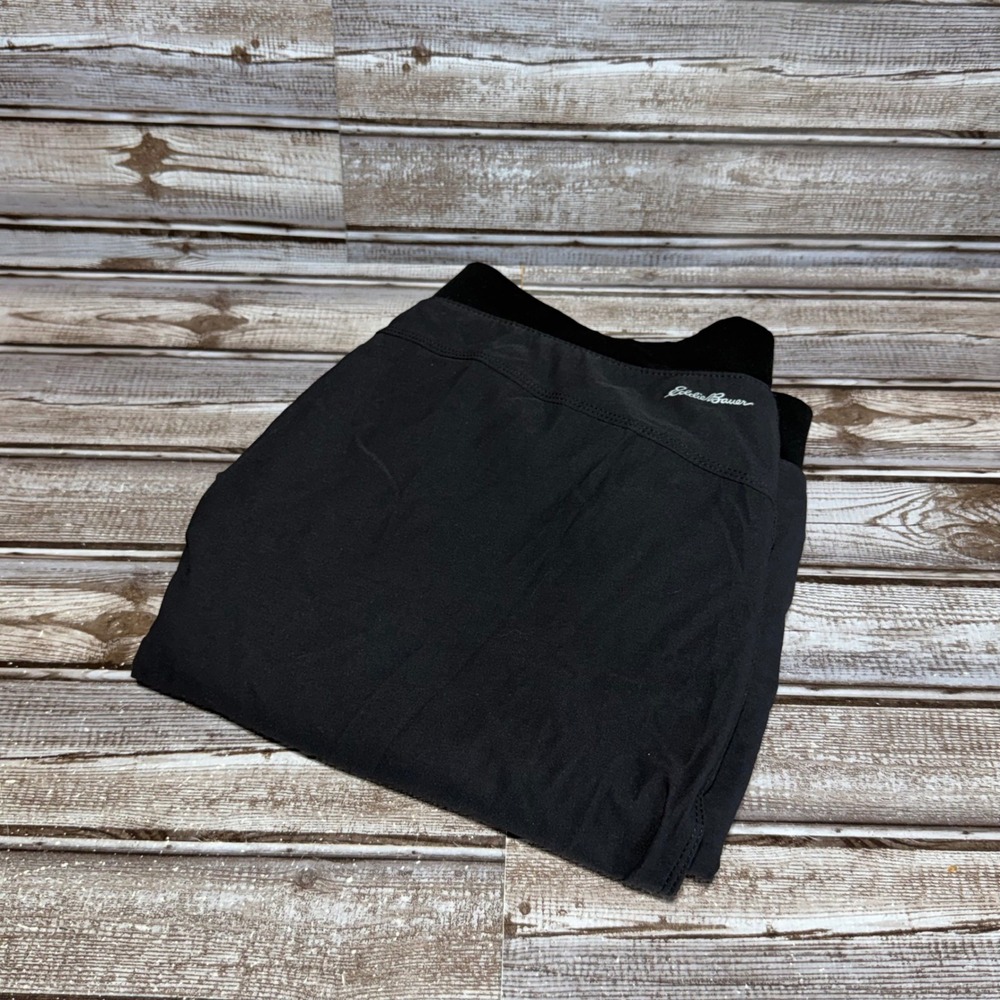 Eddie Bauer Pants Womens 12 Black First Ascent Hiking Jogger Capris